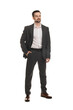 © New Africa - Confident man in classic suit on white background