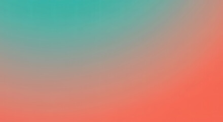 Poster - Colorful, blurry background with a pink, coral and turquoise hue