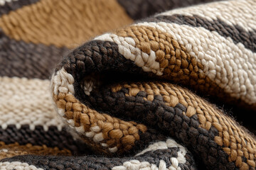 Wall Mural - Rich textures create an inviting abstract wallpaper pattern in warm neutral tones