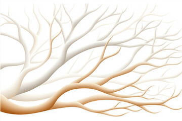 Wall Mural - Abstract wallpaper featuring intricate branches in soft tones for modern aesthetics
