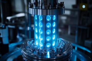Poster - High-tech machinery in action at a modern industrial facility showcasing advanced engineering
