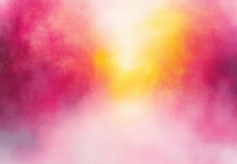 Poster - Pastel Abstract Painting Background with Soft Pink and Yellow Hues