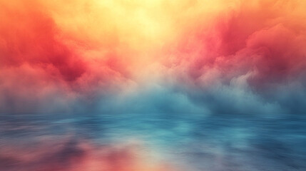Poster - a modern gradient background in soft pastel tones, symbolizing tranquility, calmness, and gentle tra
