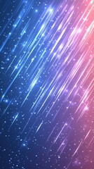 Poster - Abstract Blue And Pink Light Streaks With Dynamic Motion And Shimmering Effect
