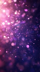 Poster - Abstract Bokeh Background of Pink Purple and Blue Light Particles Creating a Dreamy Atmosphere
