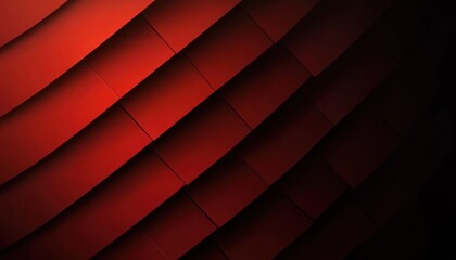 Poster - Diagonal Red Gradient Abstract Pattern with Dark Shadows and Modern Texture