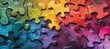 © Arby - Abstract Colorful Interlocking Puzzle Pieces in Vivid Hues