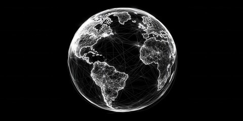 Aufkleber - Digital Earth Globe Abstract Background