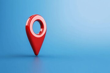 Poster - Map icon with pin gps vector flat and location marker pointer place in isometric design, concept of road trip direction position symbol, travel destination trip point, city street navigator