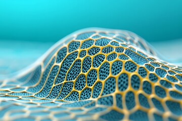 Poster - Modern digital abstract 3D background Copy space Based on Generative AI