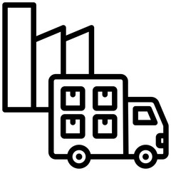 Poster - Wholesale Distribution Outline Icon