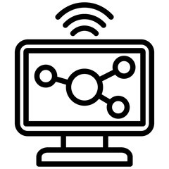 Poster - Channel Monitoring Outline Icon