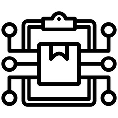 Poster - Distribution Network Planning Outline Icon