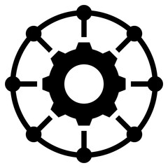 Poster - Channel Management Solid Black Icon