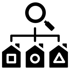 Poster - Distributor Selection Solid Black Icon