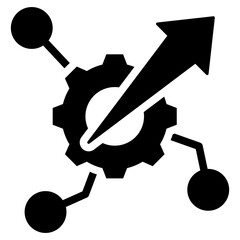 Poster - Channel Optimization Solid Black Icon