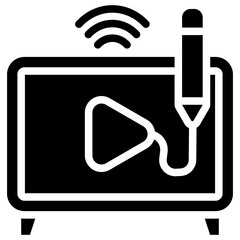 Poster - Channel Design Solid Black Icon