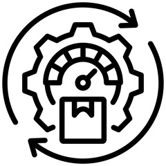 Poster - Logistics Optimization Outline Icon