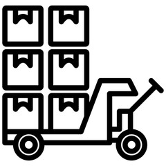 Sticker - Material Handling Outline Icon