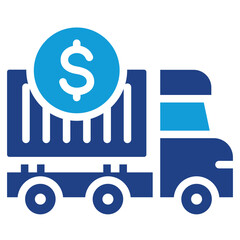 Poster - Transportation Cost Dual Tone Icon