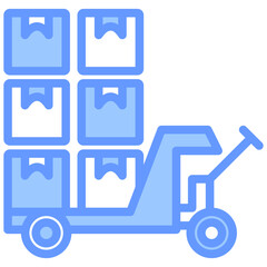 Poster - Material Handling Lineal Blue Icon
