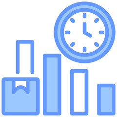 Poster - Lead Time Reduction Lineal Blue Icon