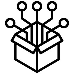 Poster - Digital Product Sales Outline Icon