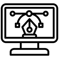 Poster - Graphic Design Outline Icon