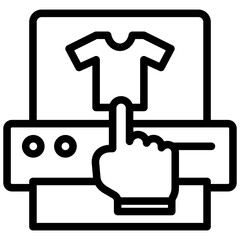 Poster - Print On Demand Product Outline Icon