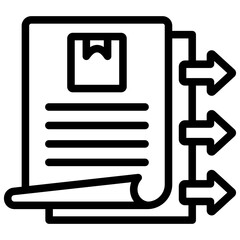 Poster - Purchase Requisition Outline Icon