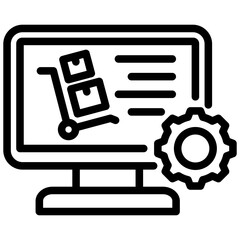 Poster - Procurement Software Outline Icon