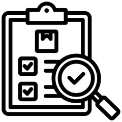 Poster - Supplier Audit Outline Icon