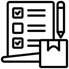 Aufkleber - Product Specification Outline Icon