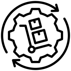 Poster - Procurement Automation Outline Icon