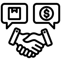 Poster - Procurement Negotiation Outline Icon