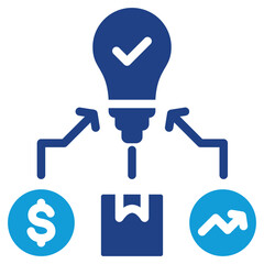 Poster - Sourcing Strategy Dual Tone Icon