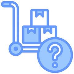 Aufkleber - Procurement Forecasting Lineal Blue Icon