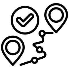 Poster - Milestone Tracking Outline Icon