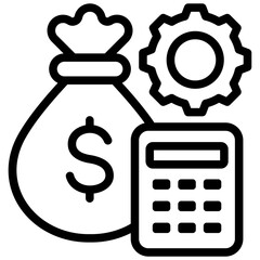 Poster - Budget Management Outline Icon
