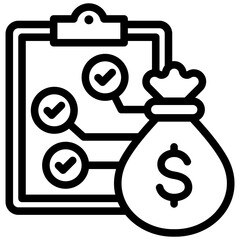 Poster - Project Budgeting Outline Icon