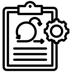 Poster - Agile Project Management Outline Icon