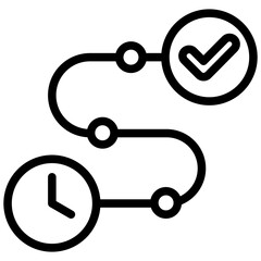 Poster - Timeline Tracking Outline Icon