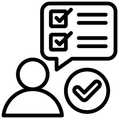 Poster - Communication Plan Outline Icon