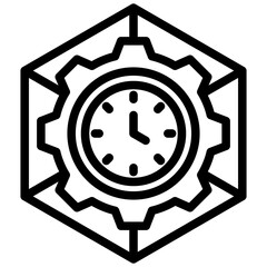 Poster - Capacity Planning Outline Icon