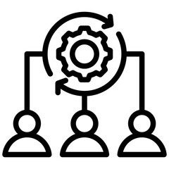 Poster - Project Team Dynamic Outline Icon
