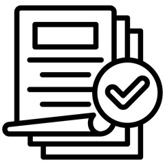 Poster - Project Closure Outline Icon