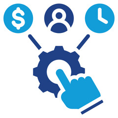 Poster - Resource Allocation Dual Tone Icon