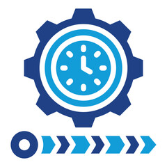 Poster - Timeline Management Dual Tone Icon