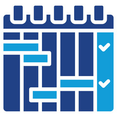 Poster - Project Scheduling Dual Tone Icon