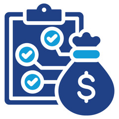 Poster - Project Budgeting Dual Tone Icon